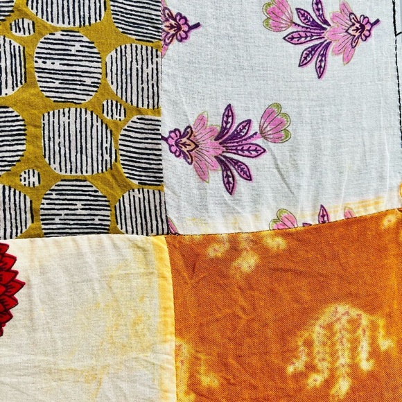 New Vibrant Unique Quilted Colorful Patchwork Tote Bag Sturdy Construction - Picture 11 of 14